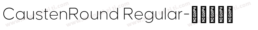 CaustenRound Regular字体转换